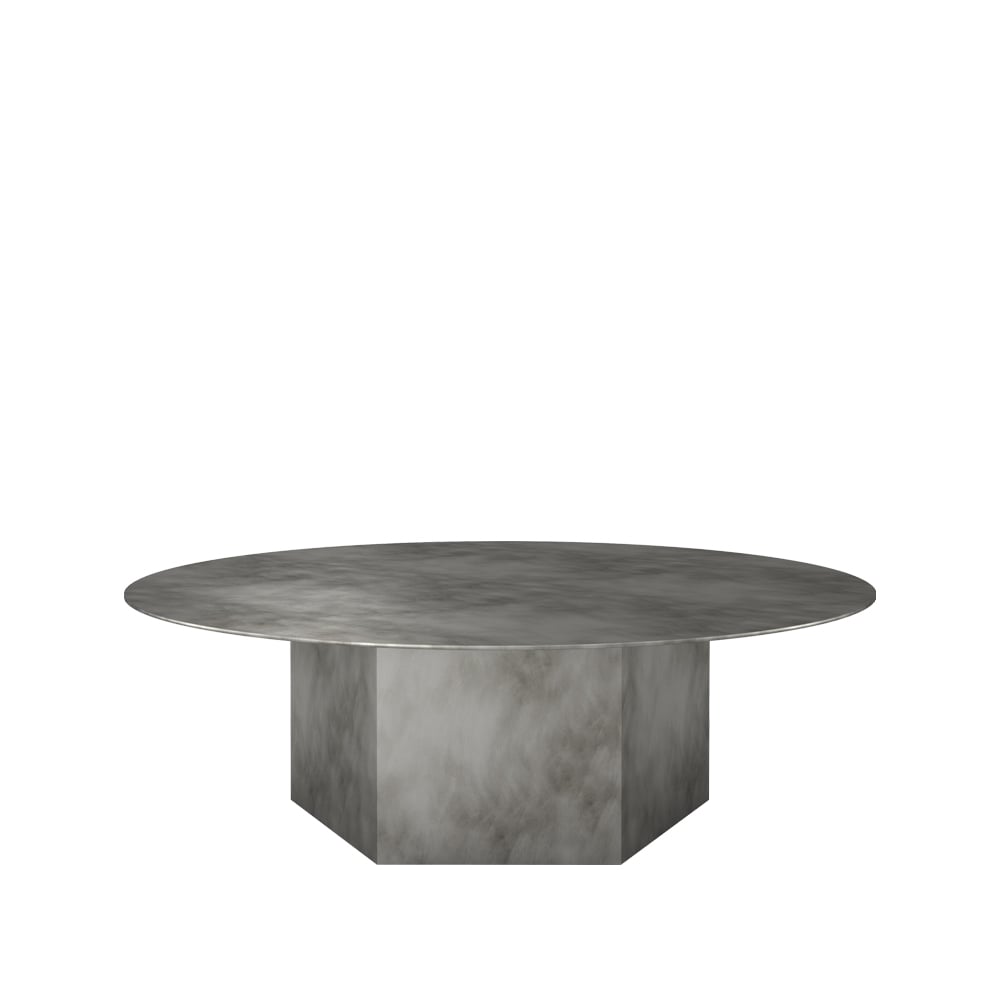 GUBI Mesa de centro Epic Steel Misty grey, 110cm | Decoración & Diseño Nórdico | Mesas de centro | Gris
