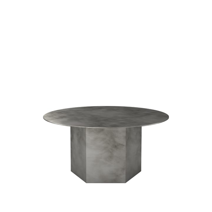 Mesa de centro Epic Steel - Misty grey, Ø80cm - GUBI