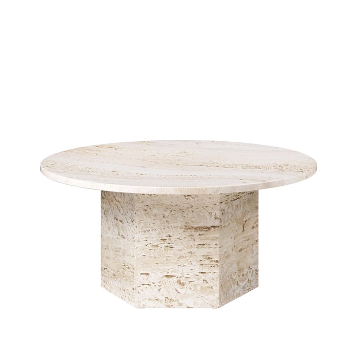 Mesa de centro Epic - White, Ø80 - GUBI