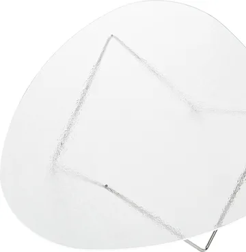 Mesa de centro Pedrera - Cromo-vidrio estructurado transparente - GUBI