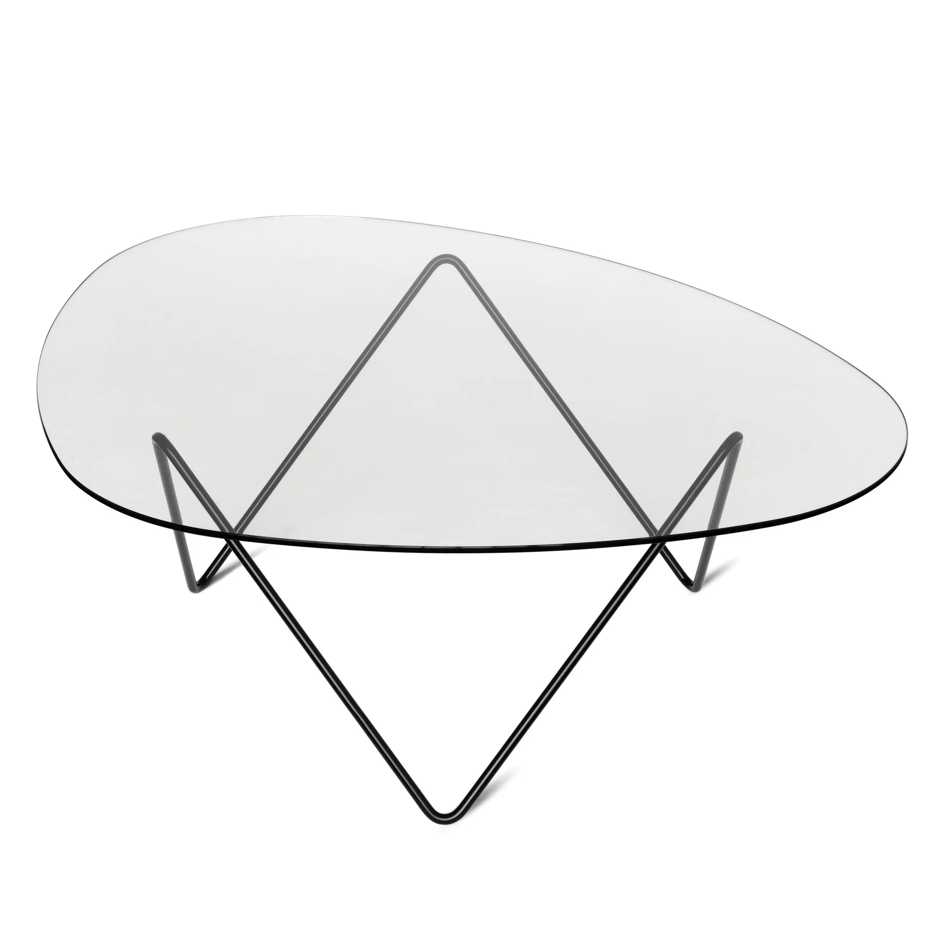 Mesa de centro Pedrera, Patas negras GUBI