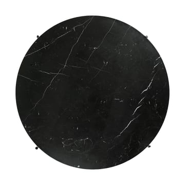 Mesa de centro TS acero pulido Ø80 - Black marquina marble - GUBI