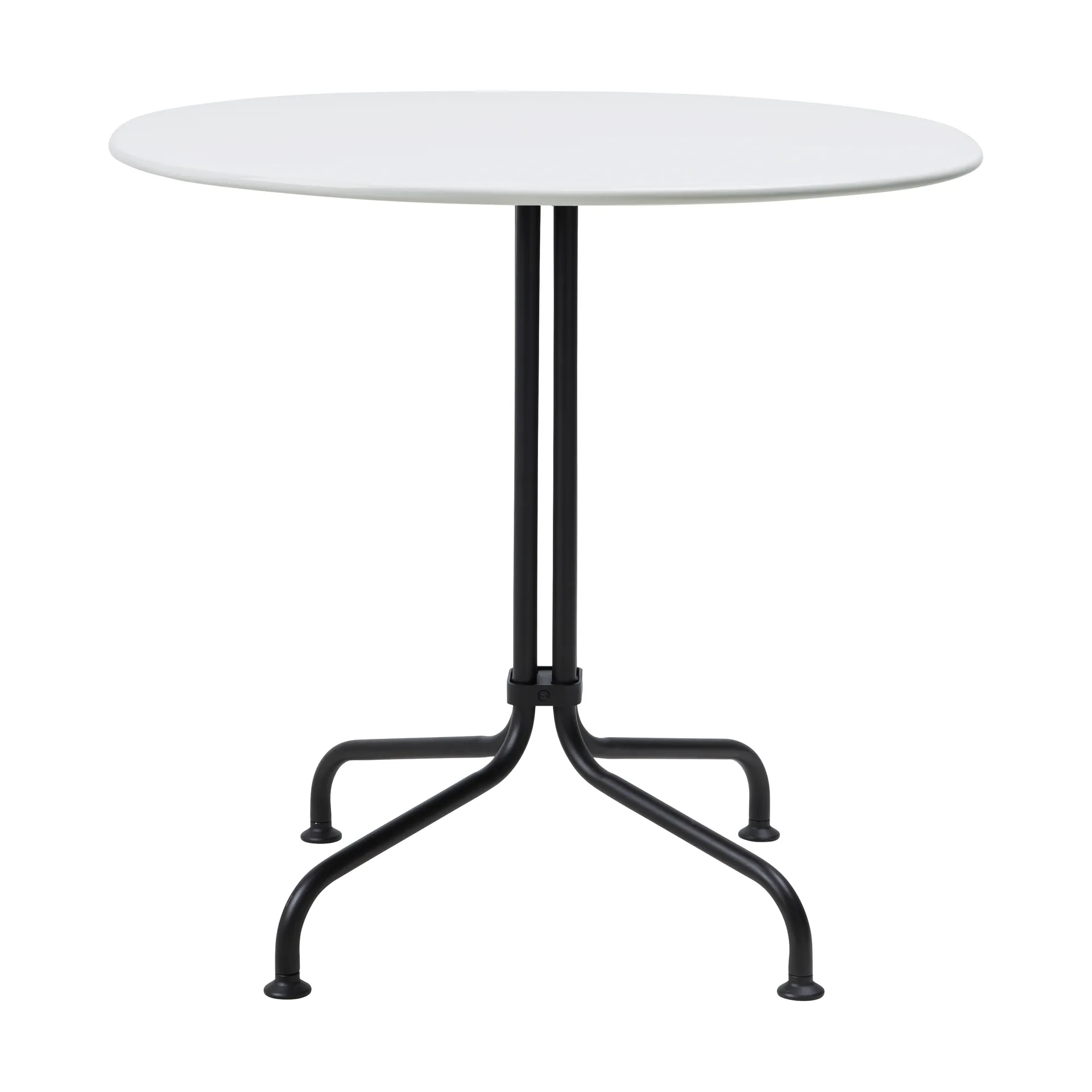 Mesa de comedor Carmel Bistro 75x75 cm, Clam white-black semi matt GUBI