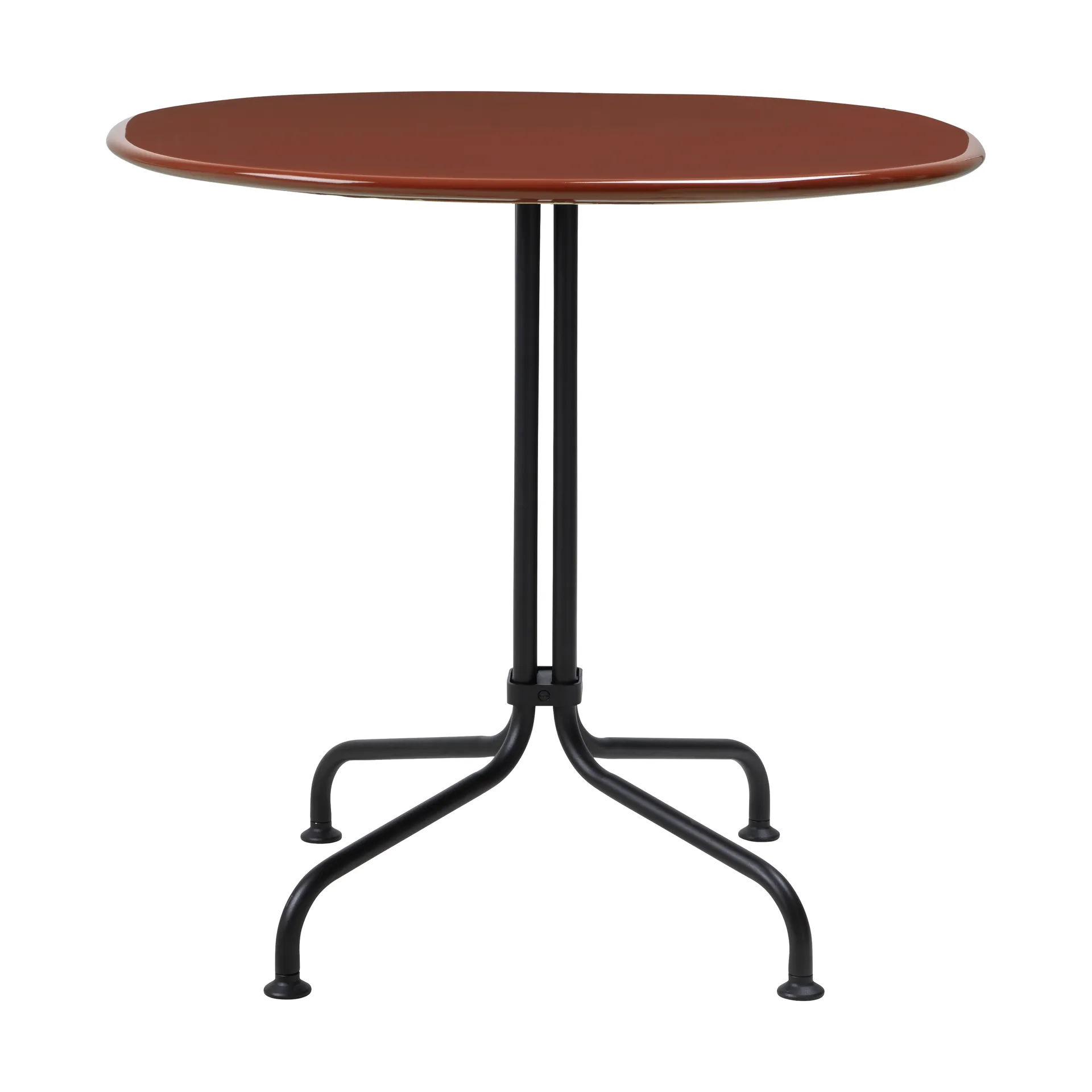 Mesa de comedor Carmel Bistro 75x75 cm, Rock red-black semi matt GUBI