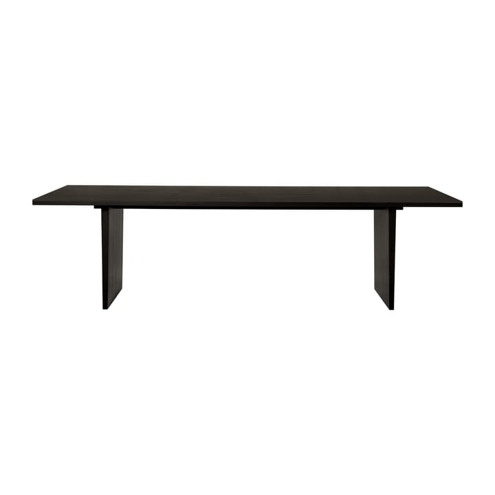 Mesa de comedor Private 100x260 cm - Roble teñido de marrón-negro - GUBI