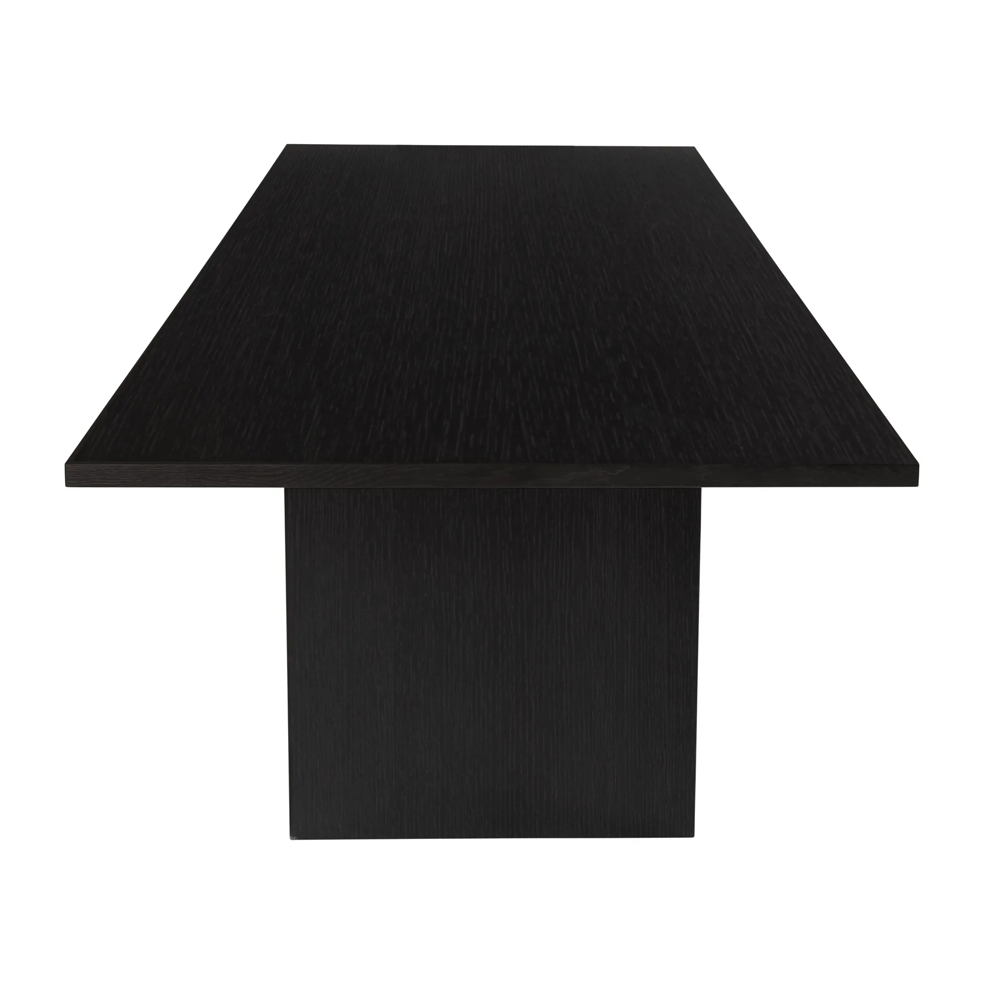 Mesa de comedor Private 100x320 cm, Roble teñido de marrón-negro GUBI