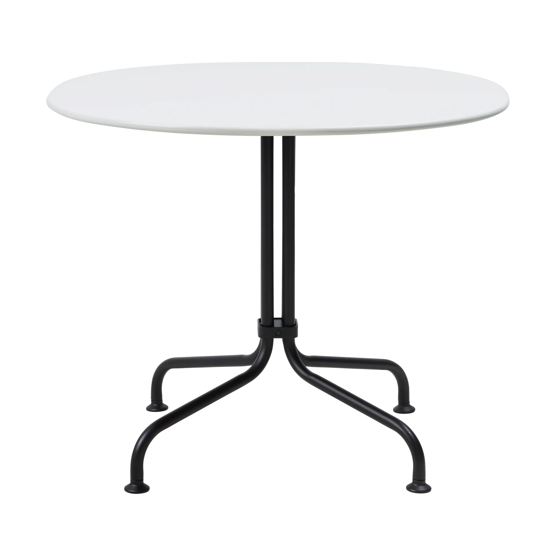 Mesa lounge Carmel Bistro 75x75 cm, Clam white-black semi matt GUBI