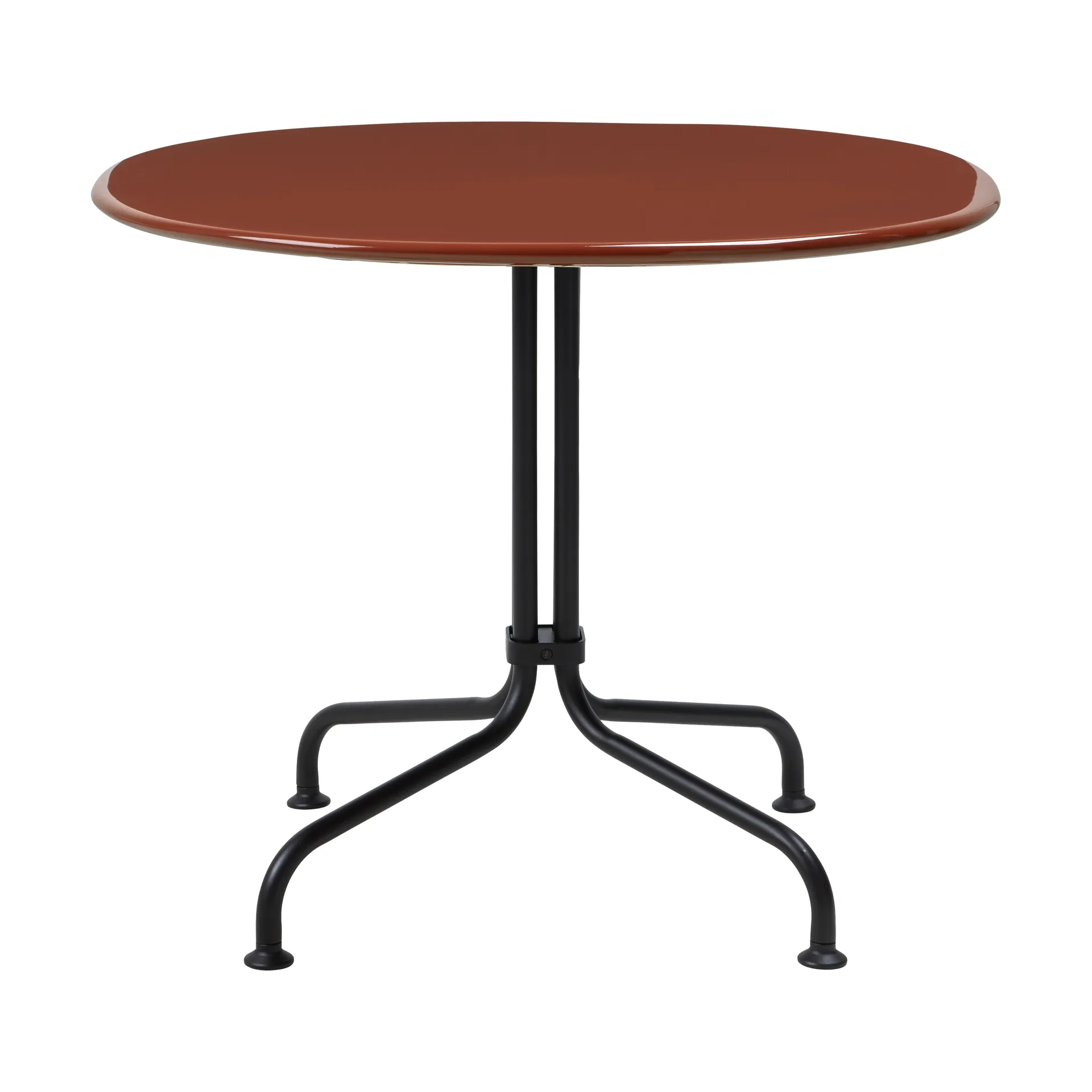 Mesa lounge Carmel Bistro 75x75 cm, Rock red-black semi matt GUBI