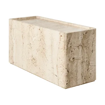 Mesa Pietra 30x80x40 cm - Neutral white travertine - GUBI