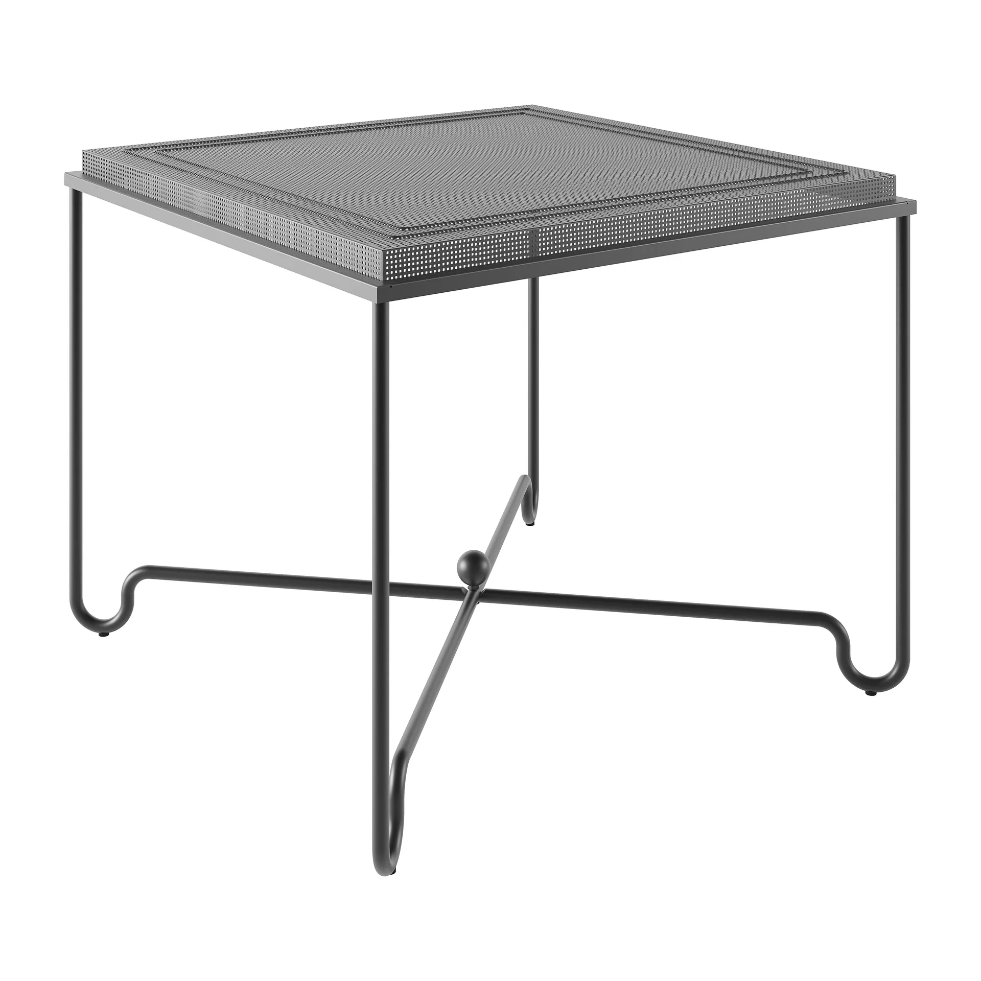 Mesa Tropique 90x90x75 cm, Classic black GUBI
