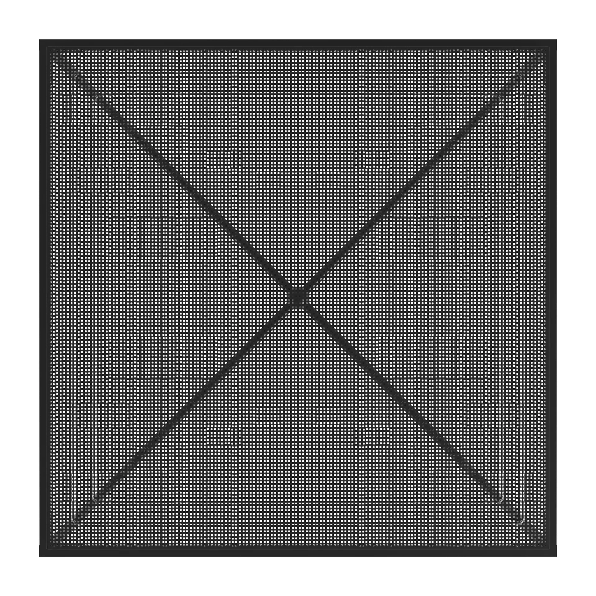 Mesa Tropique 90x90x75 cm, Classic black GUBI