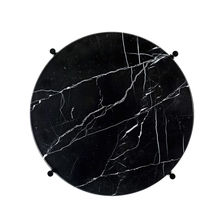 Mesa TS Ø 40 cm, mármol negro GUBI