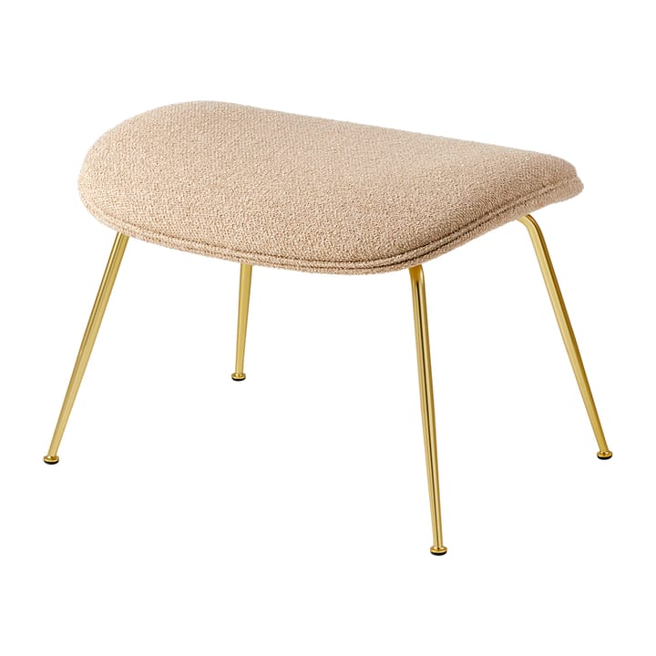 Reposapiés Beetle Ottoman totalmente tapizado conic base - Around bouclé 004-brass - GUBI