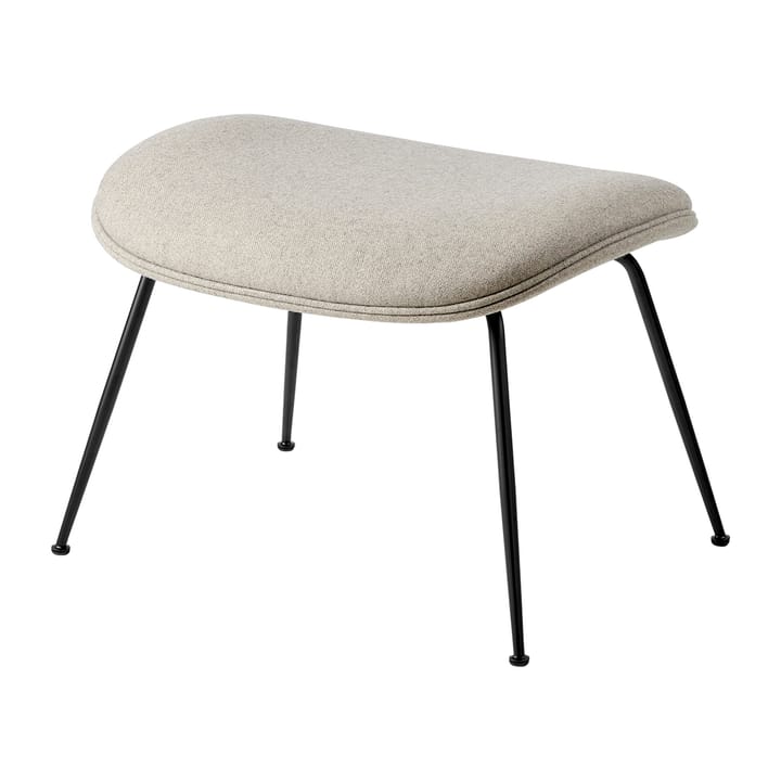 Reposapiés Beetle Ottoman totalmente tapizado conic base, Plain 0025-black GUBI