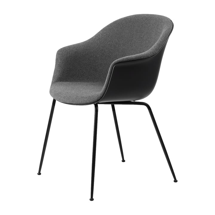 Silla Bat Dining Chair front upholstered conic base - Hallingdal 65 nr.173-black - GUBI