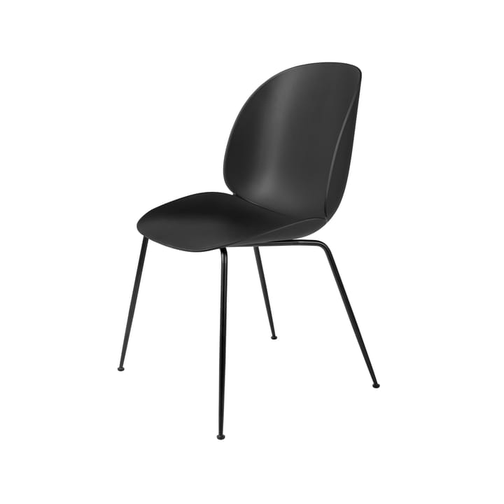 Silla Beetle - Black, base de acero negro - GUBI