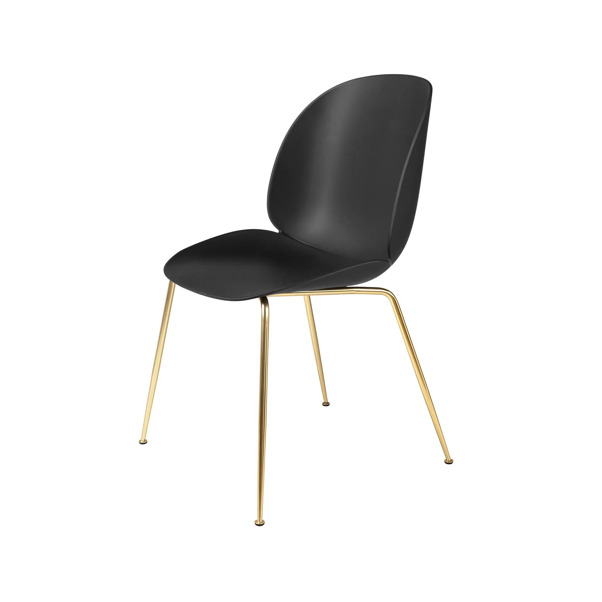 Silla Beetle, Black, base de latón GUBI