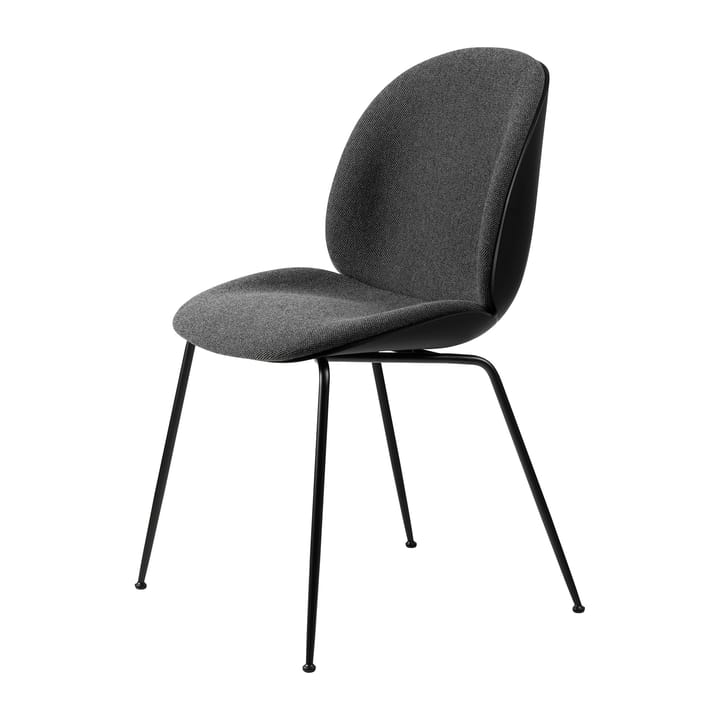 Silla Beetle con patas delanteras tapizadas en negro - Hallingdal 65 nr.173-black - GUBI