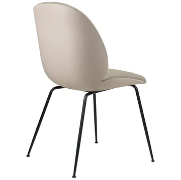 Silla Beetle con patas delanteras tapizadas en negro - New Beige-Light Bouclé 008 - GUBI
