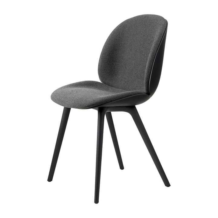 Silla Beetle dining chair front upholstered plastic base - Hallingdal 65 nr.173-black - GUBI