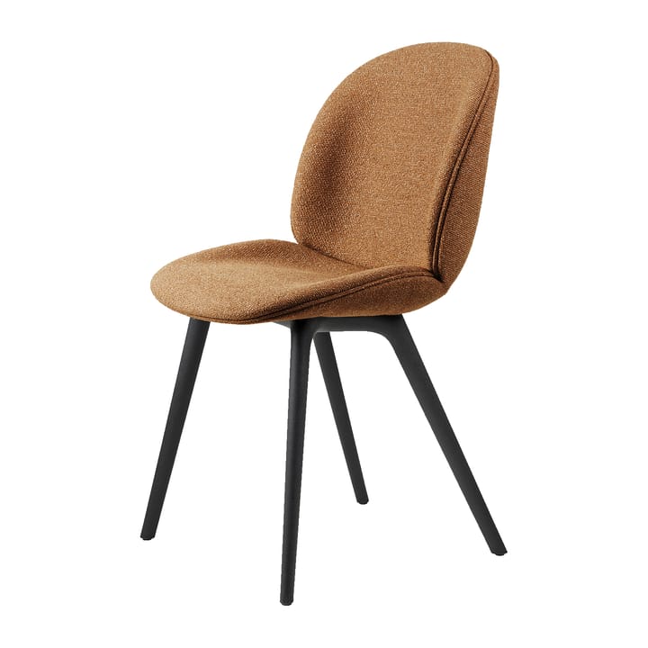 Silla Beetle dining chair fully upholstered-plastic base - Around bouclé 032-black - GUBI