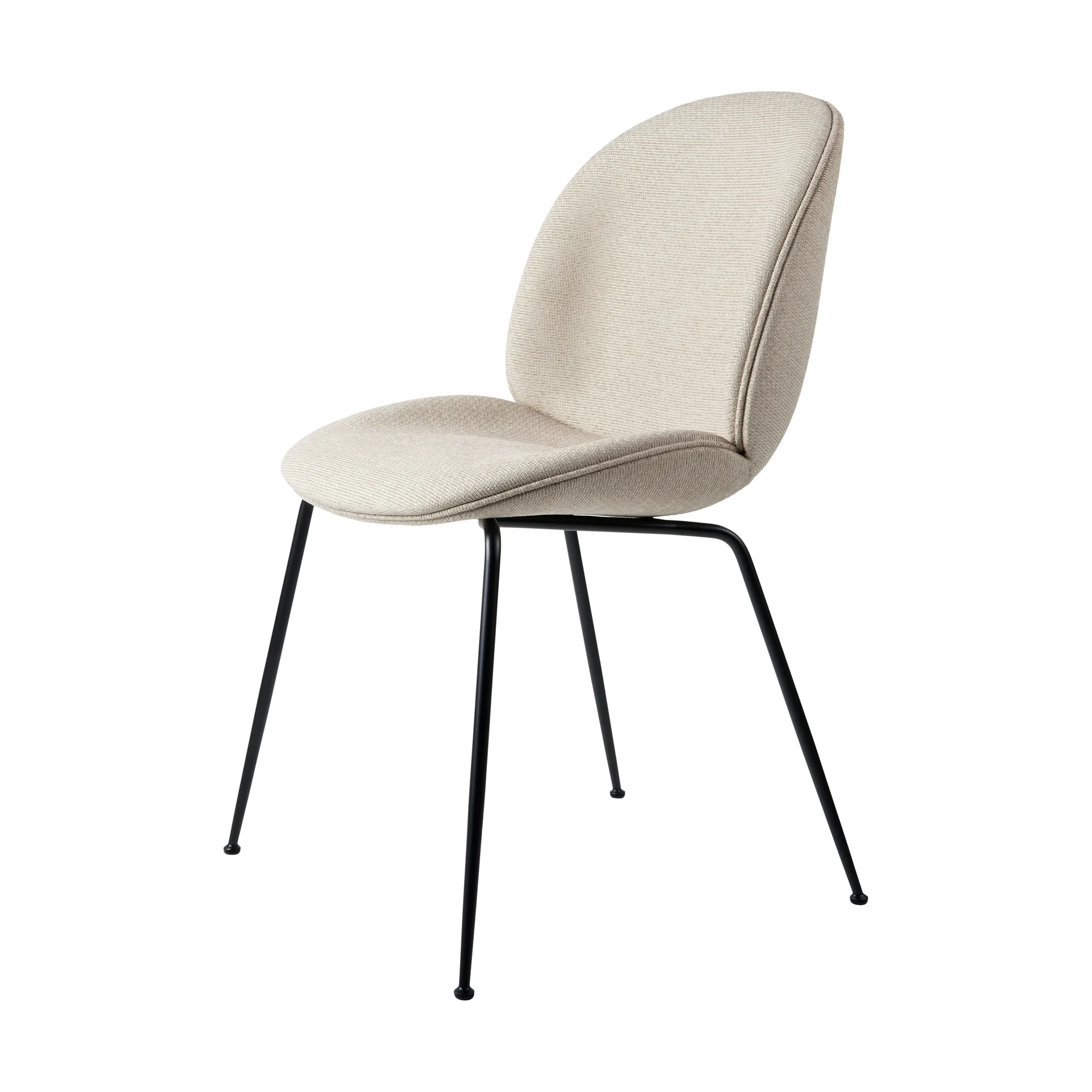 Silla Beetle Flanay Upholstered, Tempt 61168-black matt GUBI