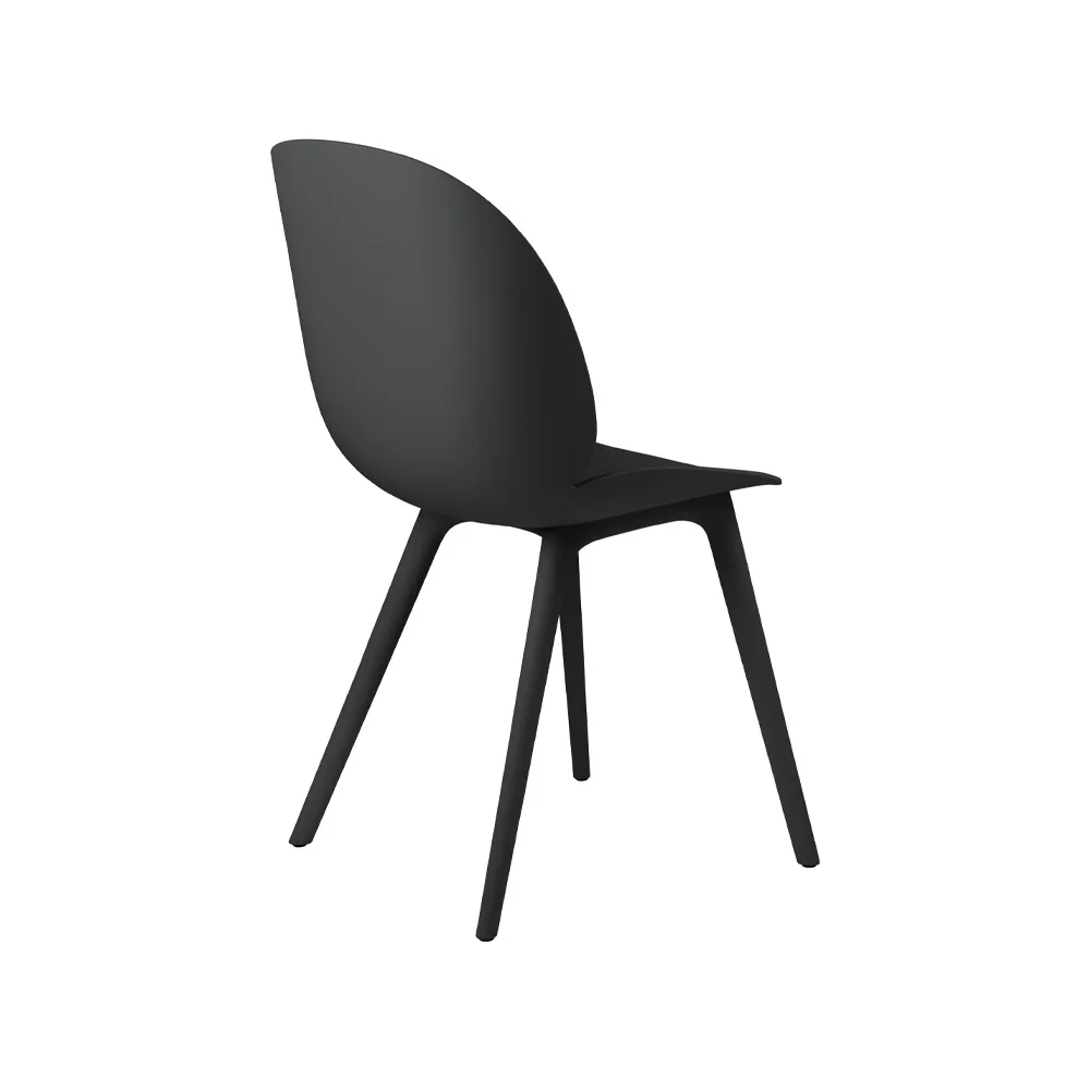 Silla Beetle plástico, Black GUBI