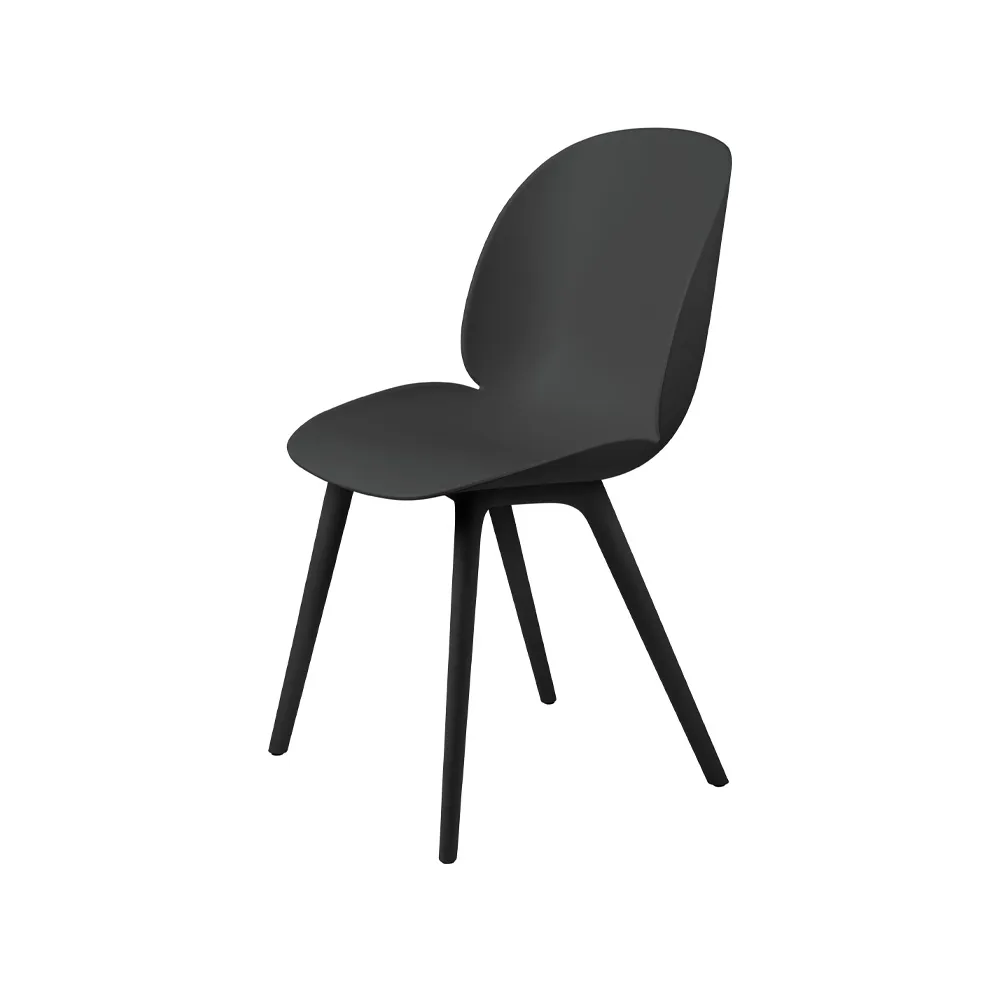 Silla Beetle plástico, Black GUBI