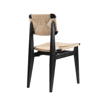 Silla C-Chair - Black stained oak, asiento y respaldo trenzado natural - GUBI