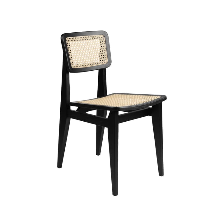 Silla C-Chair - Black stained oak, ratán - GUBI