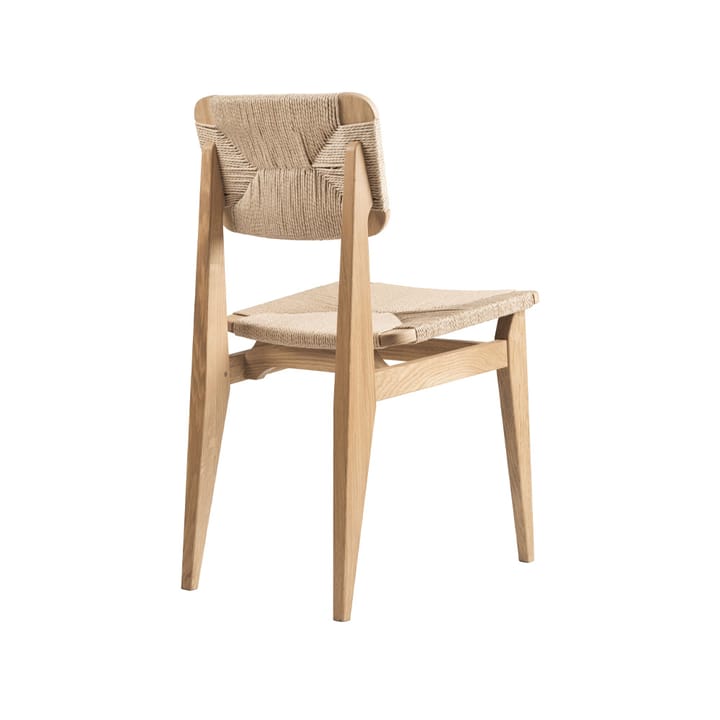 Silla C-Chair, Oak oiled, asiento y respaldo trenzado natural GUBI