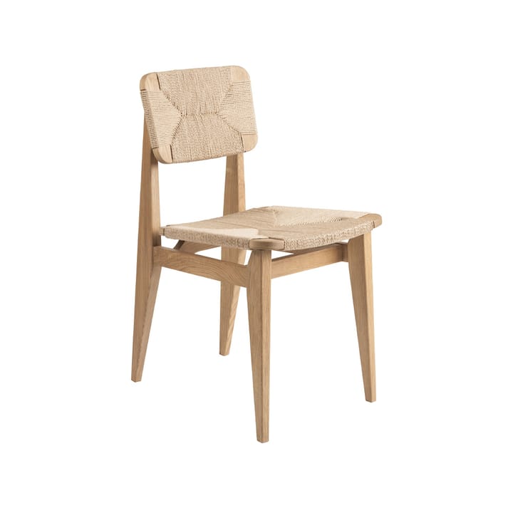 Silla C-Chair - Oak oiled, asiento y respaldo trenzado natural - GUBI