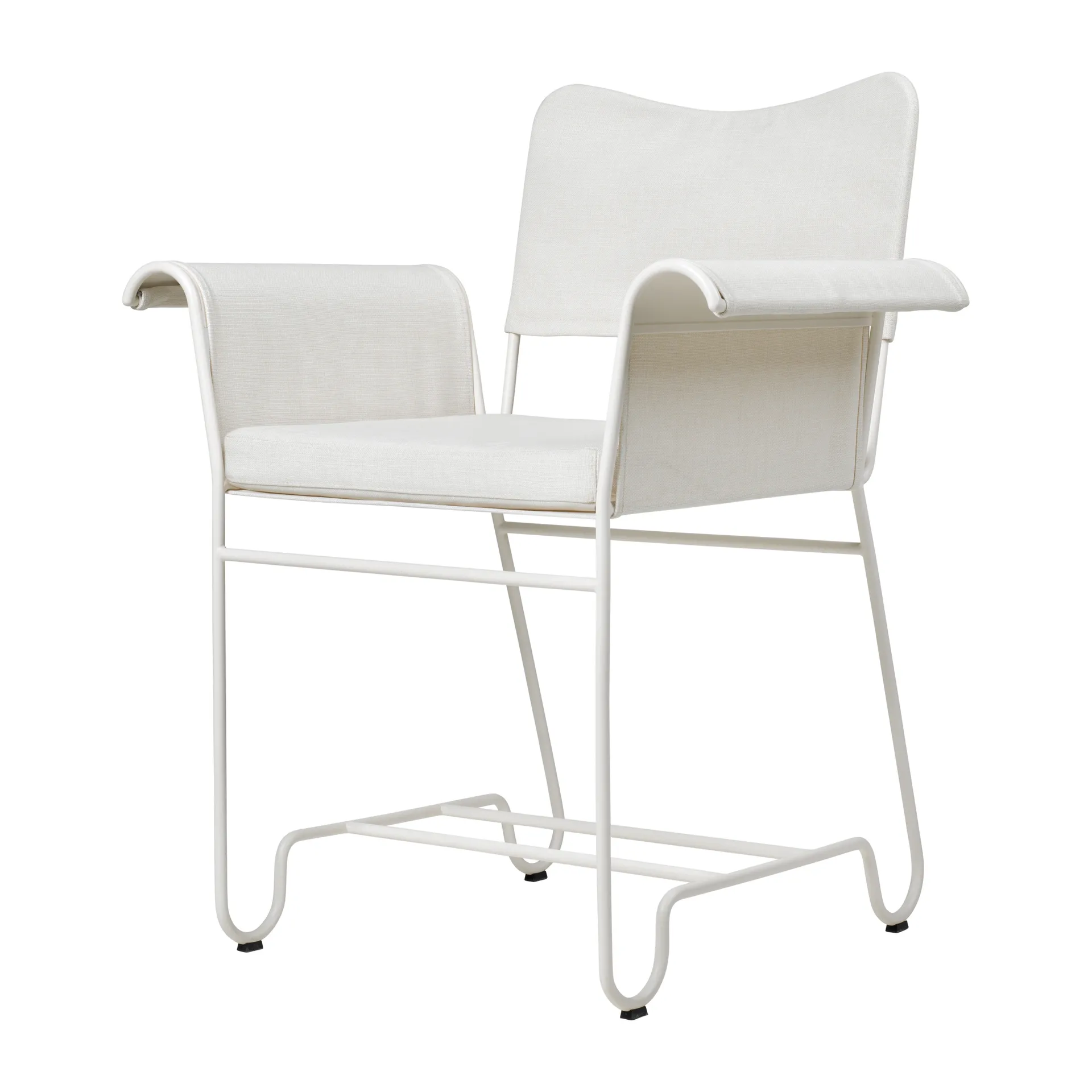 Silla con reposabrazos Tropique, White semi matt-Leslie 06 GUBI