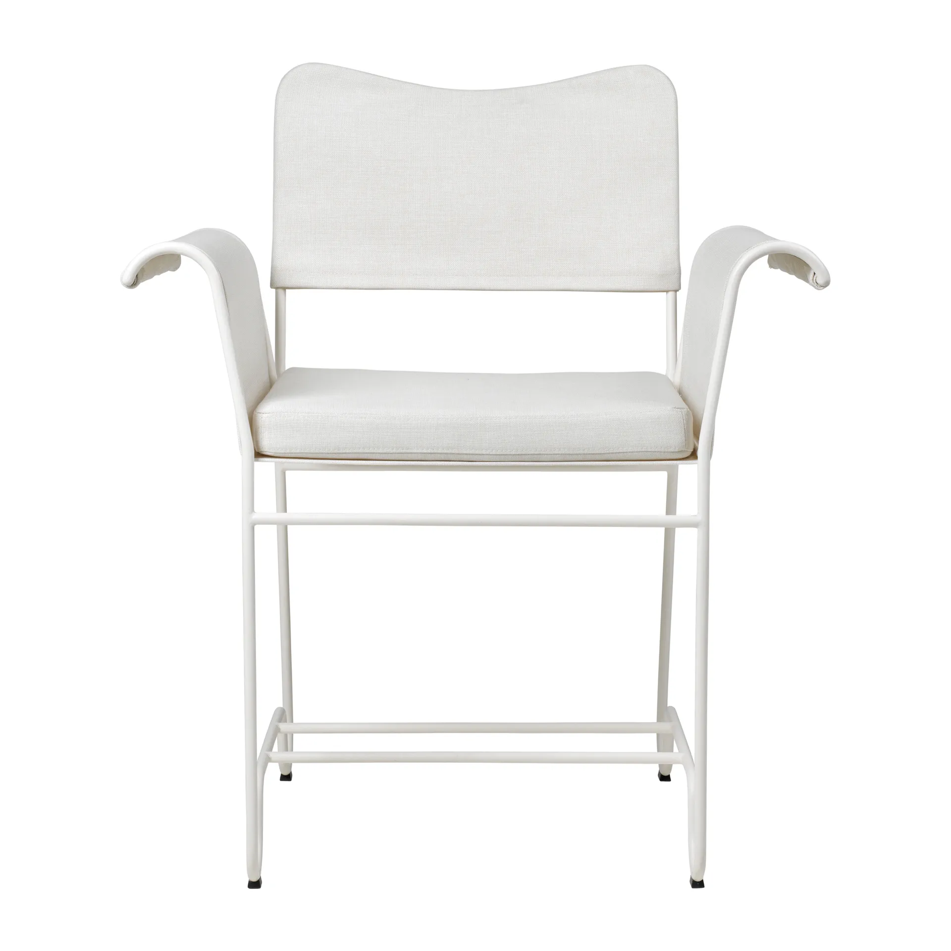 Silla con reposabrazos Tropique, White semi matt-Leslie 06 GUBI