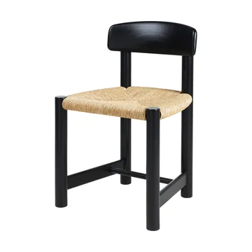 Silla Daumiller Side Chair - Natural Rush-brown/black pine - GUBI