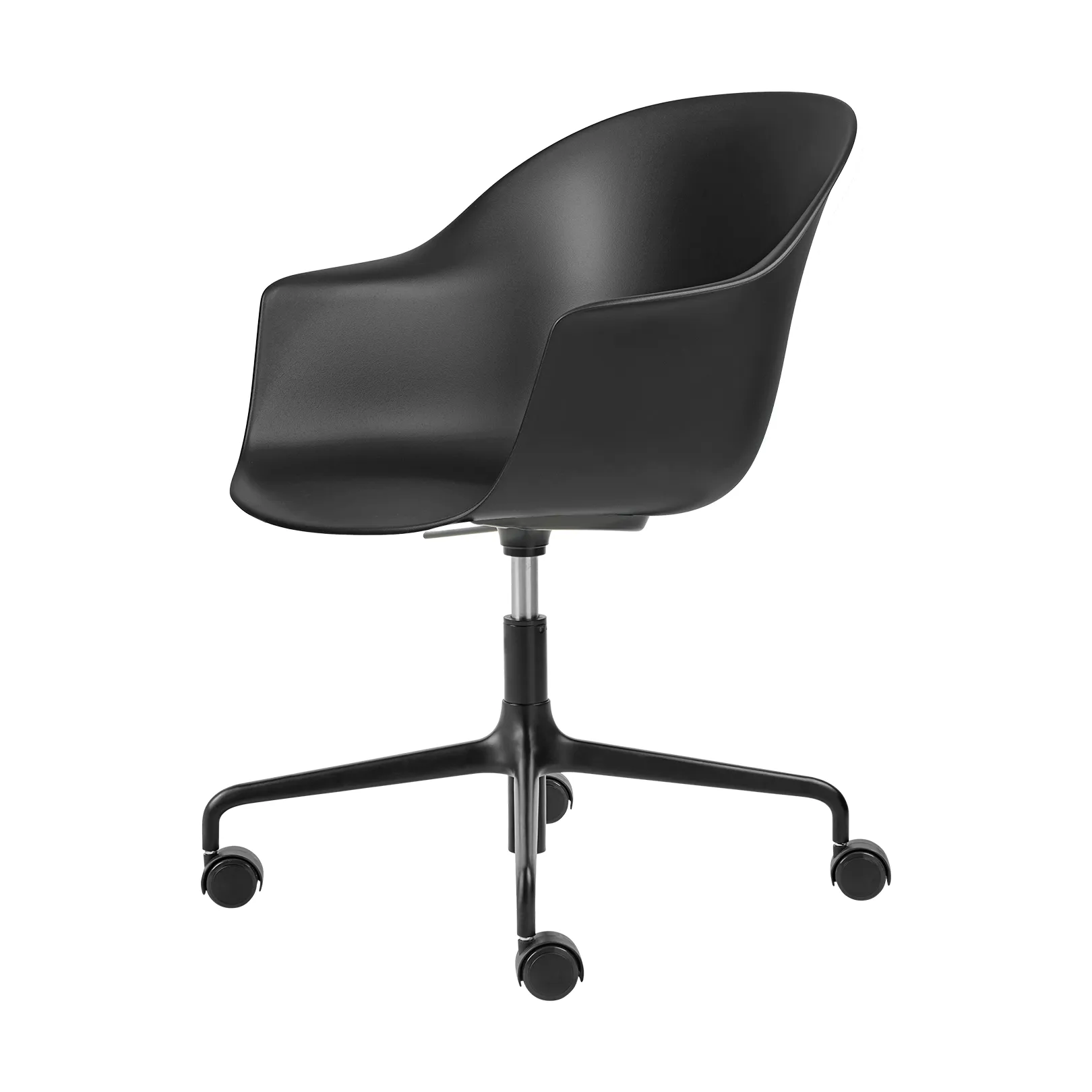 Silla de oficina Bat Meeting Chair, Black-black GUBI