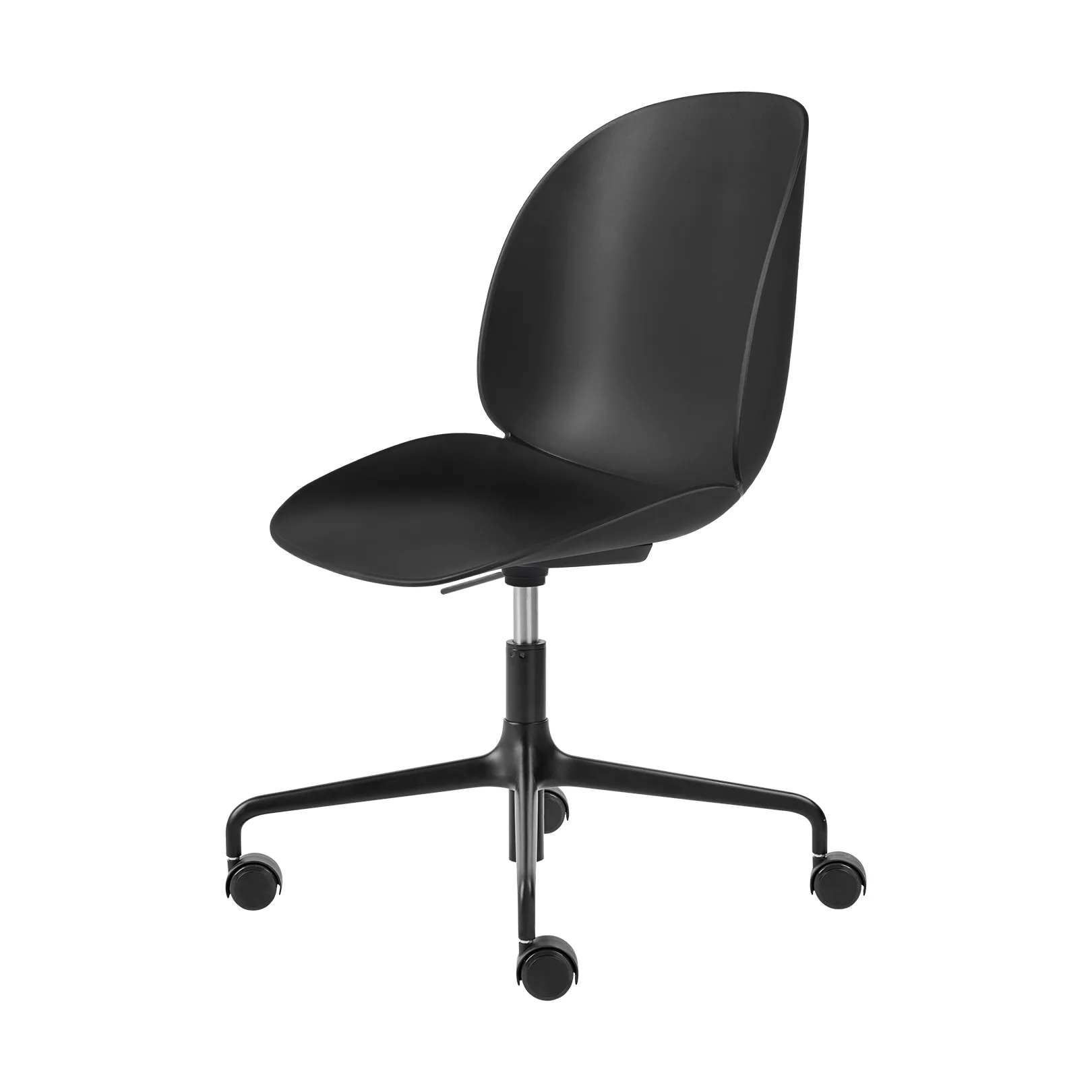 Silla de oficina Beetle Meeting Chair, Black-black GUBI