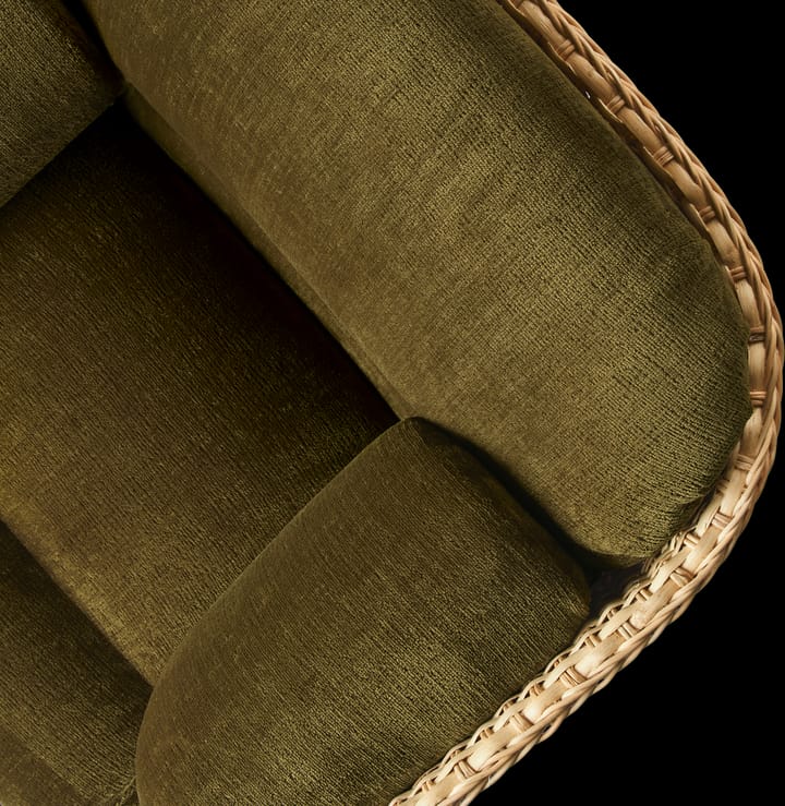 Sillón Basket tapizado, Mumble Glamour Grupo 40-ratán GUBI