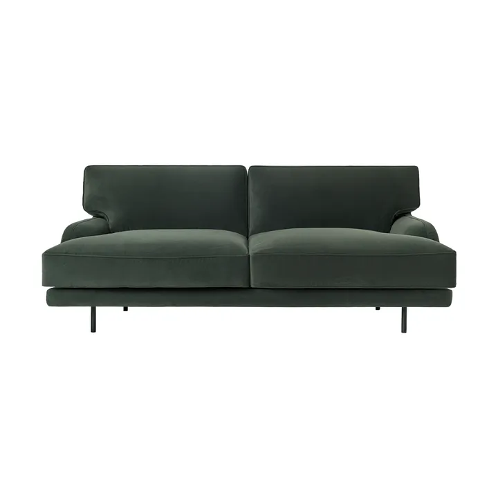 Sofá de 2 plazas Flaneur - Asator 0984-negro mate - GUBI