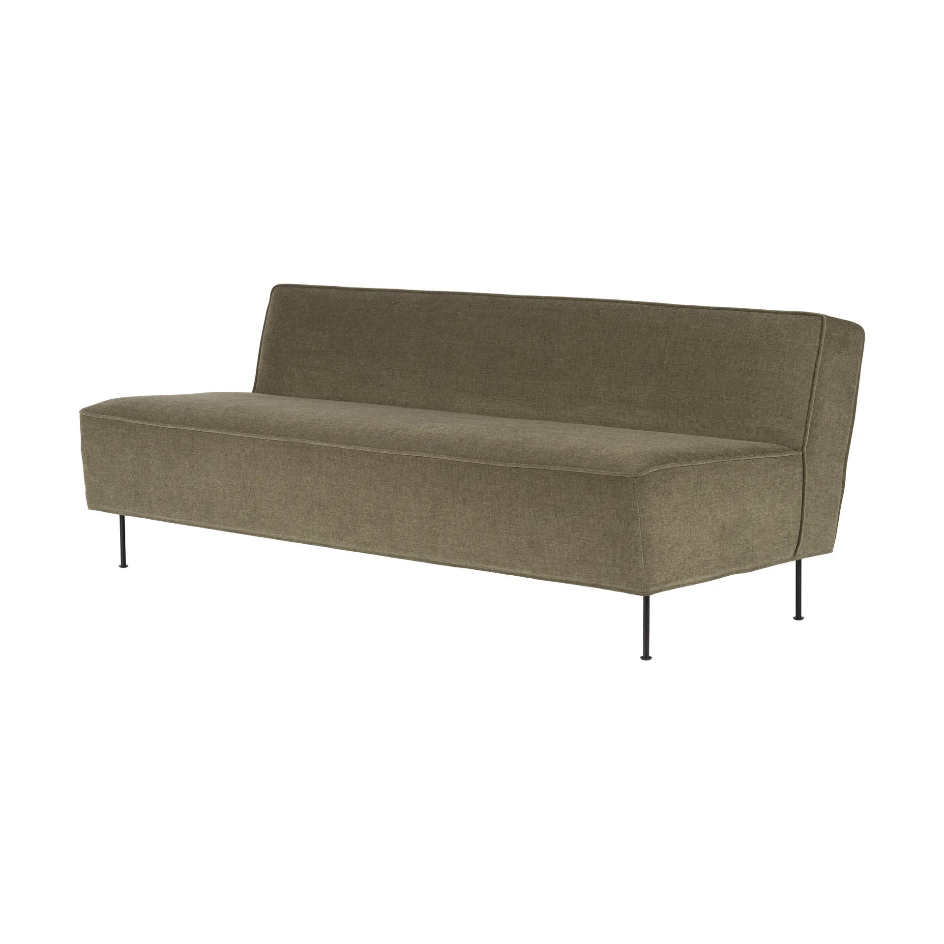 Sofá Modern Line 180x83x70 cm, Belsuede special FR 002-black GUBI