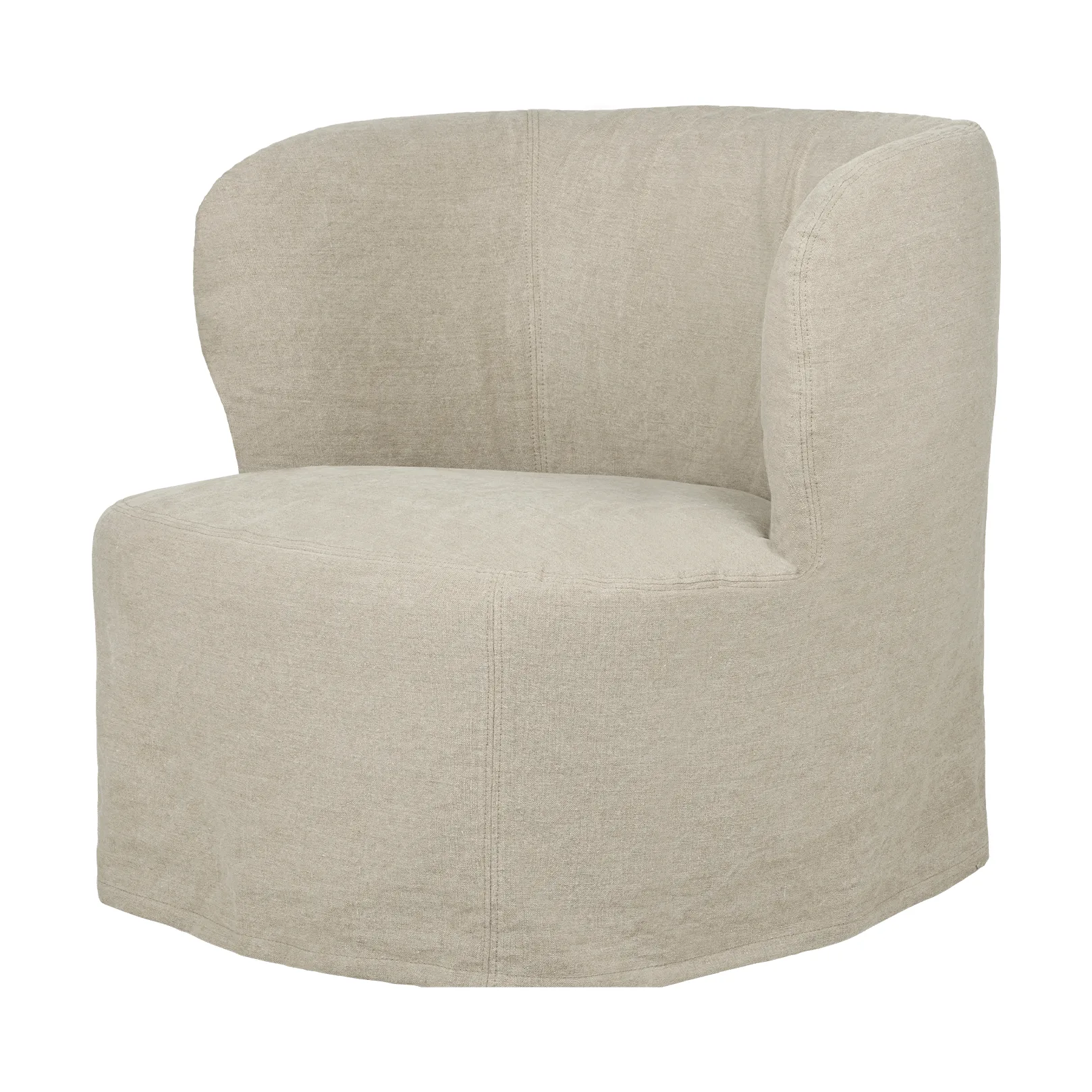 Stay Slipcover sillón lounge, Linen 0023, grande GUBI