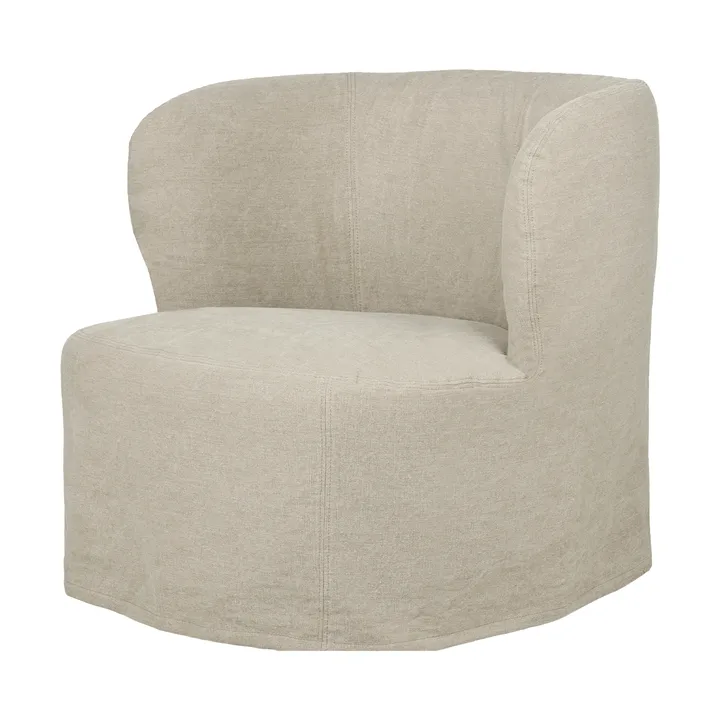 Stay Slipcover sillón lounge - Linen 0023, grande - GUBI