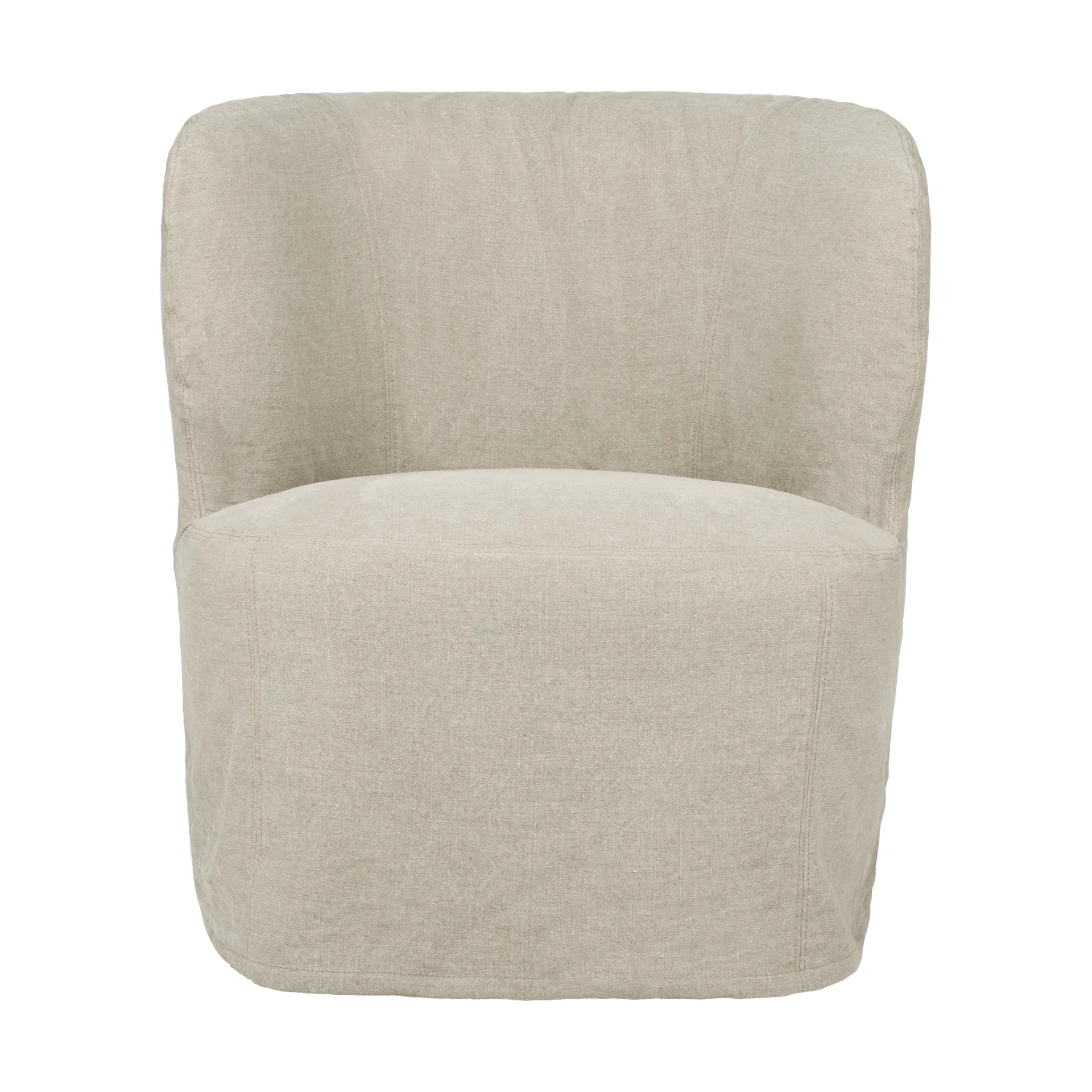 Stay Slipcover sillón lounge, Linen 0023, pequeño GUBI