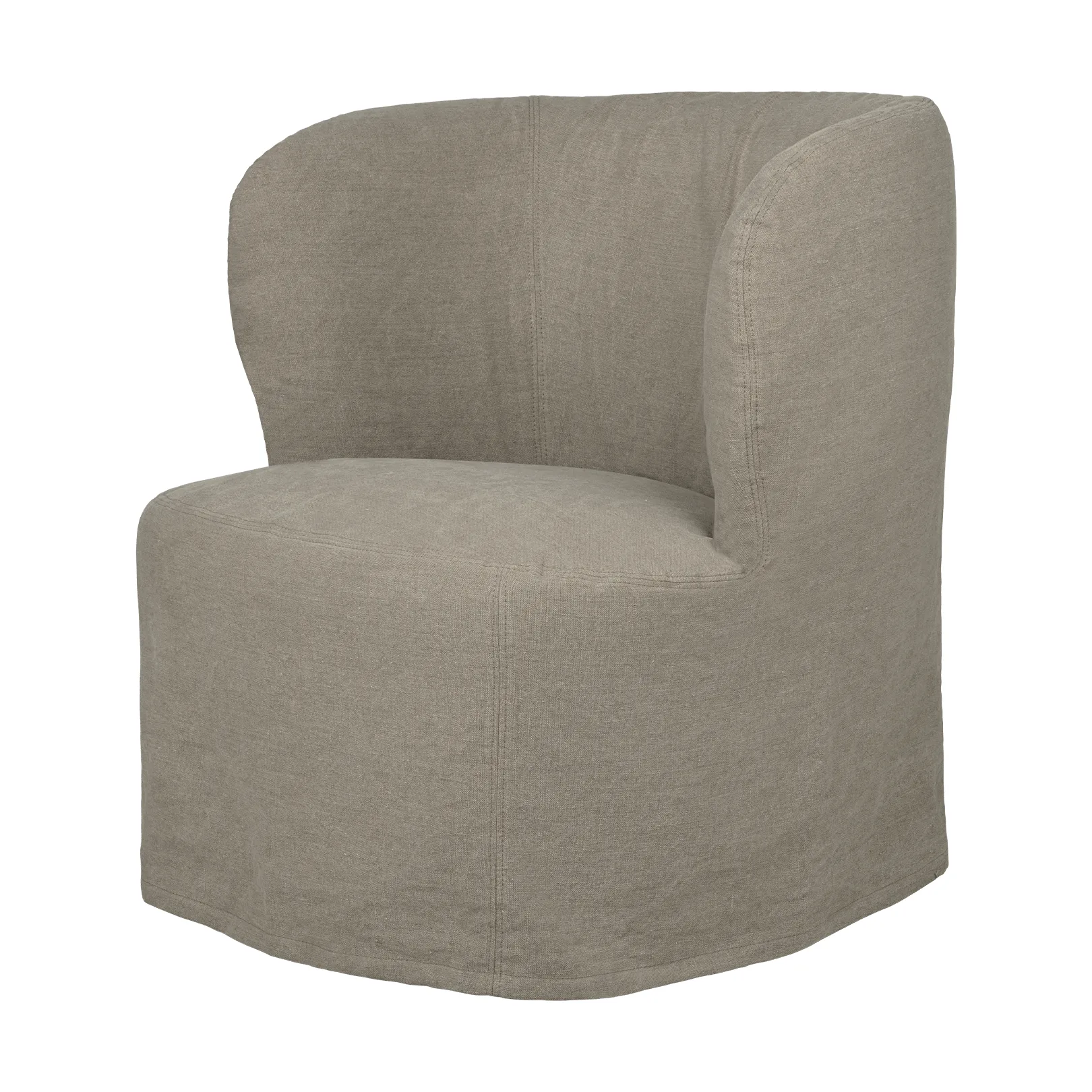 Stay Slipcover sillón lounge, Linen 0024, pequeño GUBI
