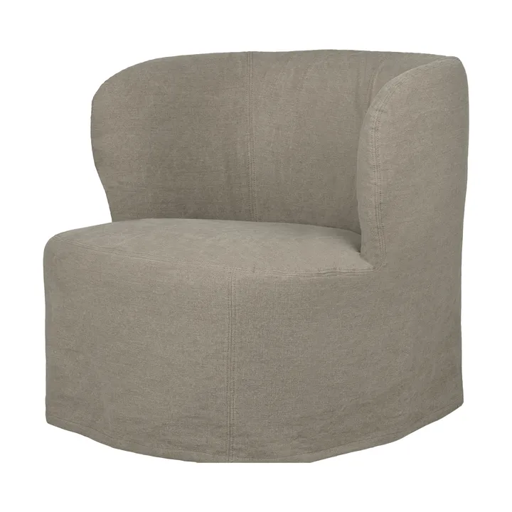 Stay Slipcover sillón lounge - Lino 0024, grande - GUBI