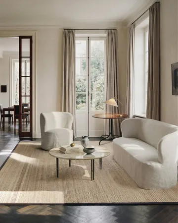 Stay Slipcover sofá - Linen 0023, 150x70 cm, 2 plazas - GUBI