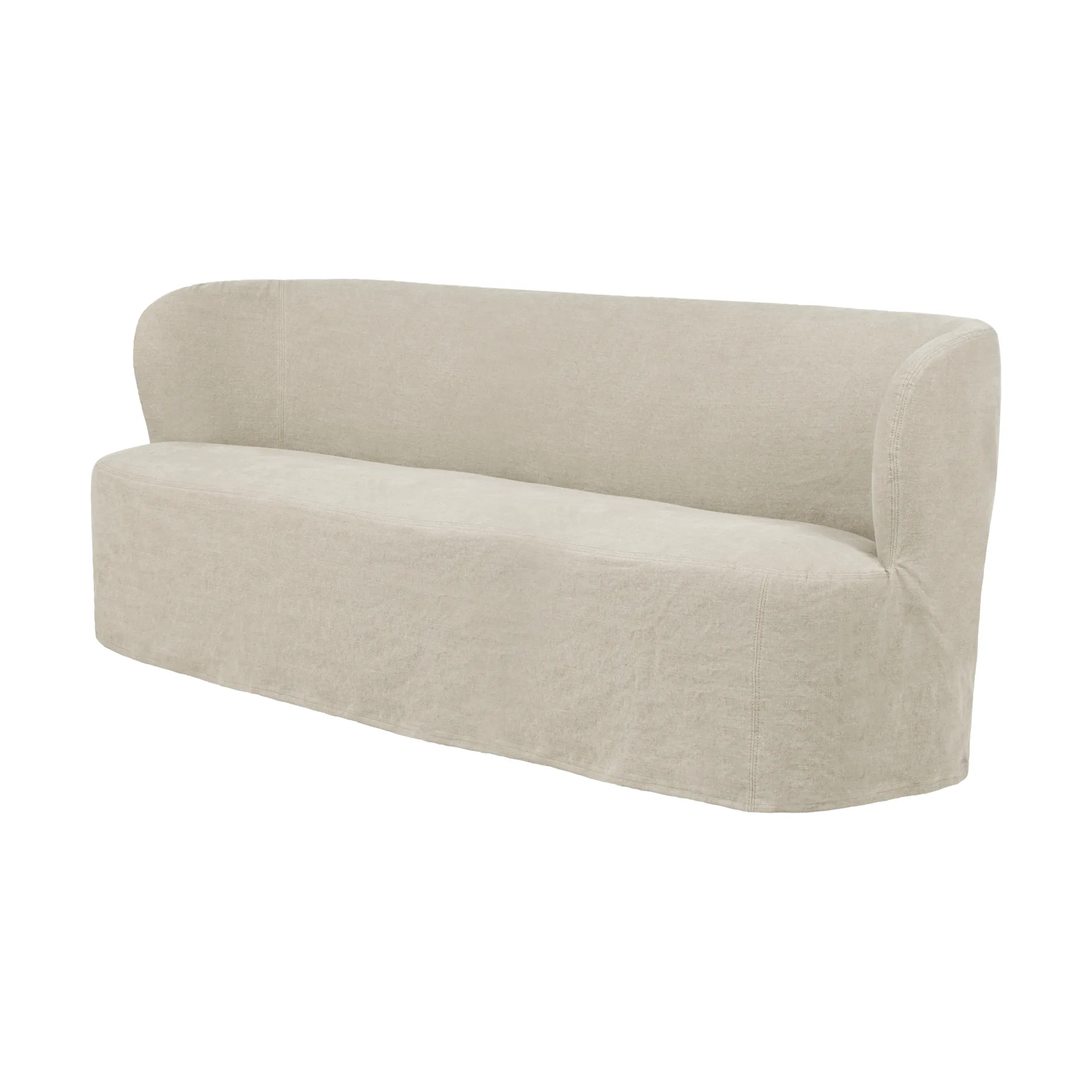 Stay Slipcover sofá, Linen 0023, 190x70 cm, 2,5 plazas GUBI