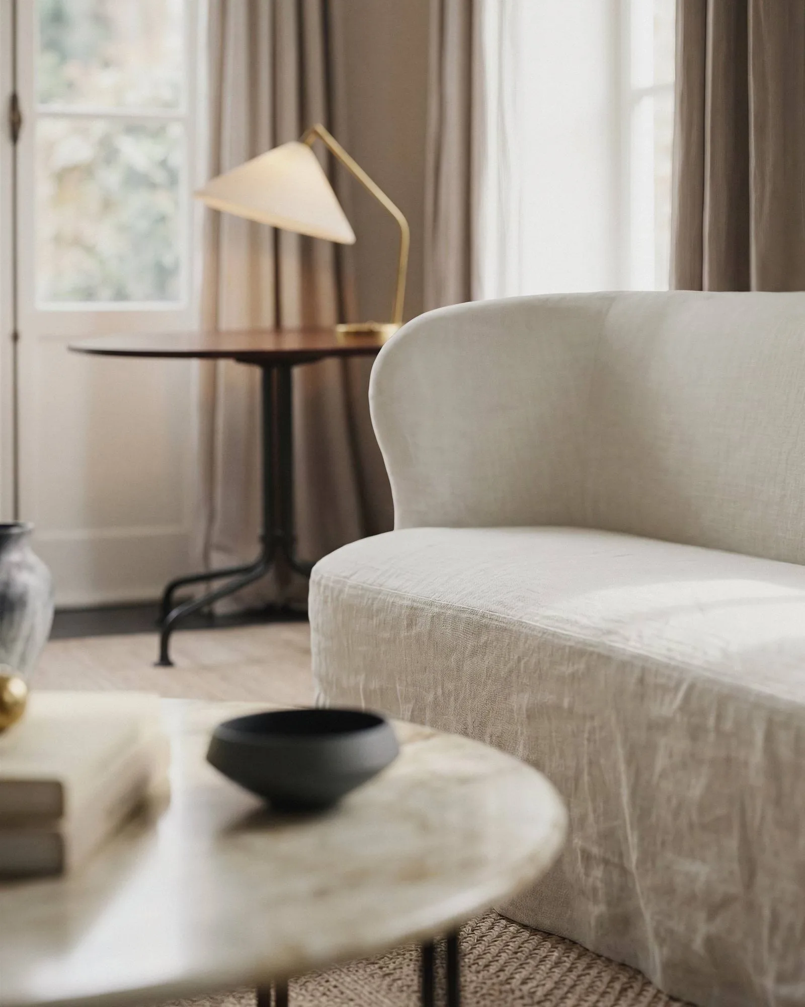 Stay Slipcover sofá, Linen 0023, 190x95 cm, 2,5 plazas GUBI
