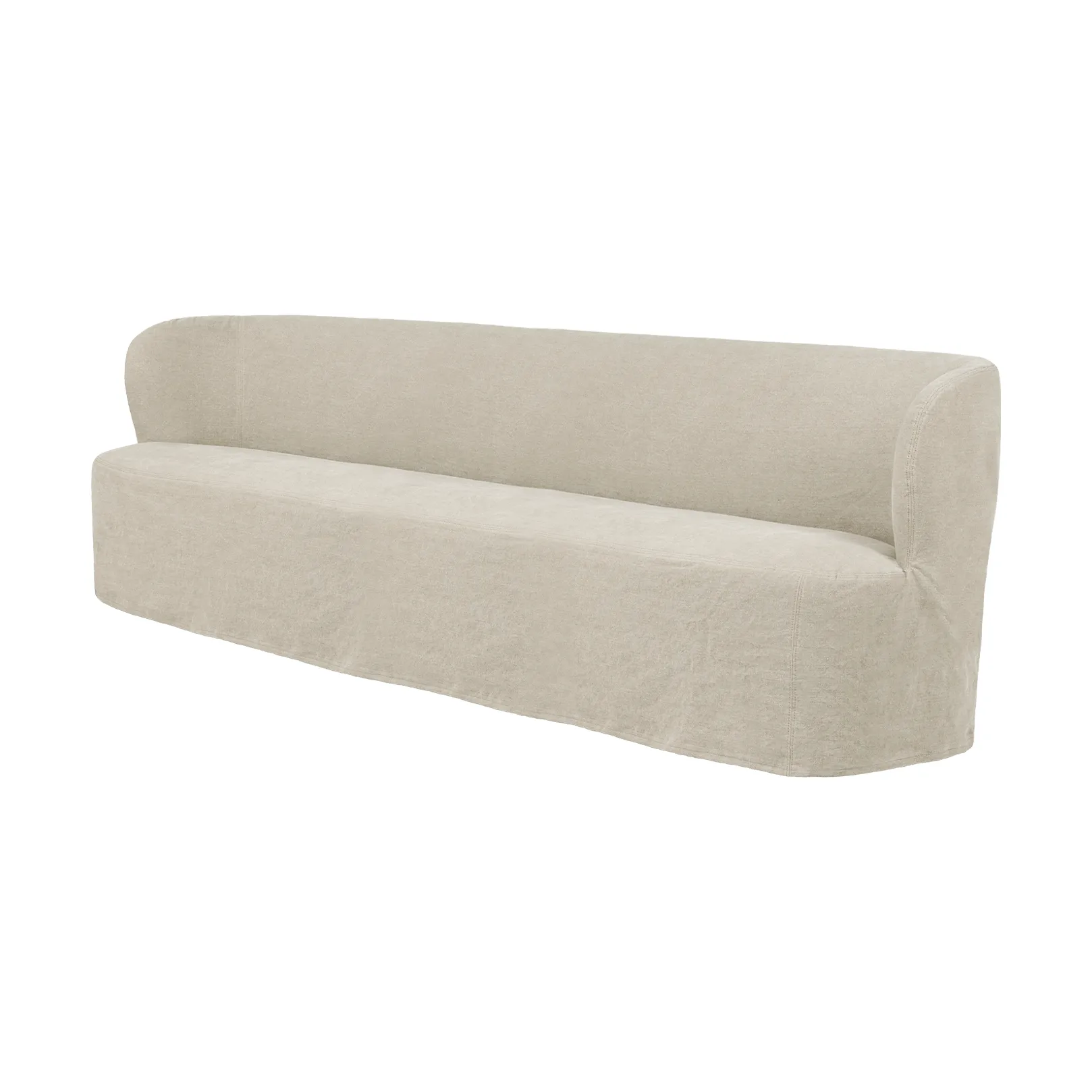 Stay Slipcover sofá, Linen 0023, 260x70 cm, 4 plazas GUBI
