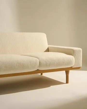 SW50 sofá - Harp 24 Ivory-roble aceitado, 4 plazas - GUBI